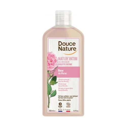 Douce Nature Sanftes Intim-Reinigungsgel Rose du Maroc BIO