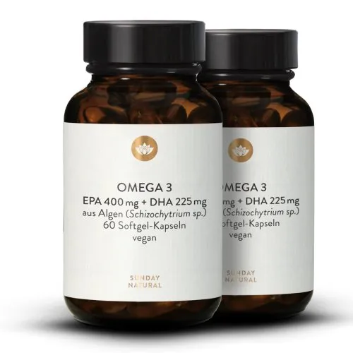 Omega 3 EPA 400mg + DHA 225mg vegan 8130-bundle