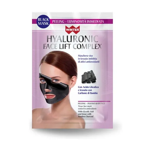 Winter Natura Hyaluron-Facelift schwarze Maske