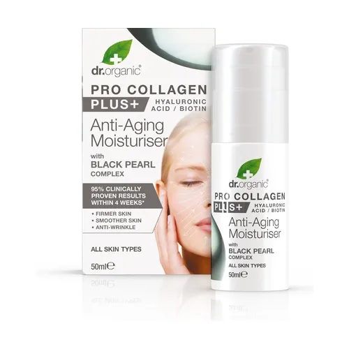 Dr. Organic Anti-Aging-Creme Pro Collagen Plus + mit Black Pearl