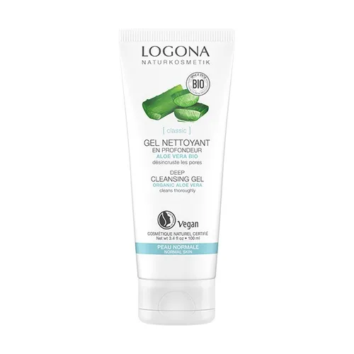 Logona Bio Damaskus Rose Aloe Vera revitalisierendes Reinigungsgel