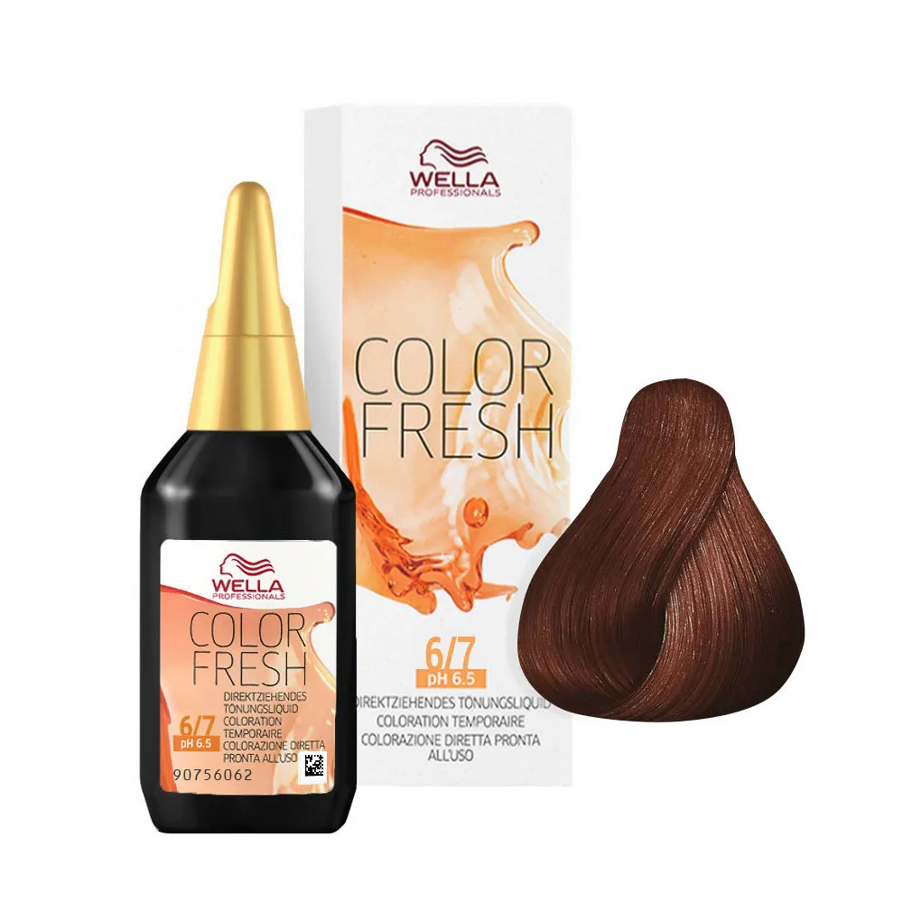Wella Color Fresh 6/7 Dunkel Blond Sand 75ml - Farbauffrischer ohne Ammoniak