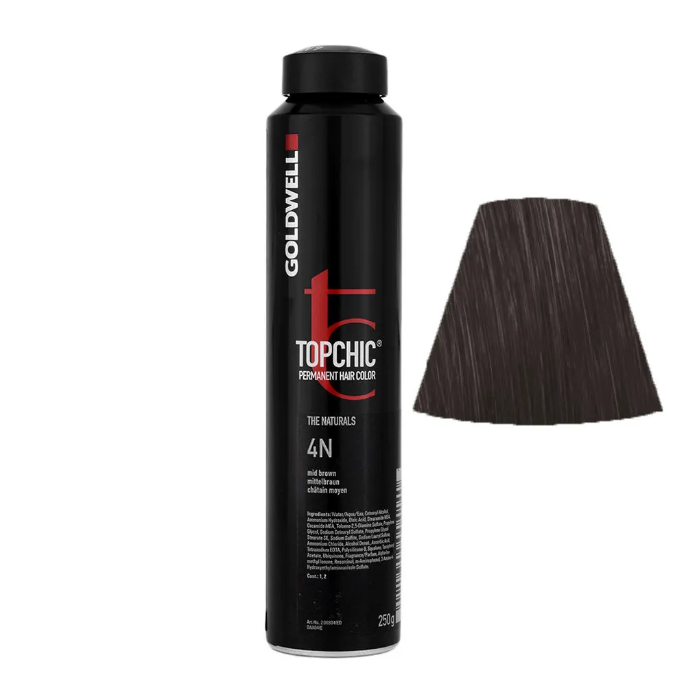 4N Mittelbraun Goldwell Topchic Naturals can 250gr