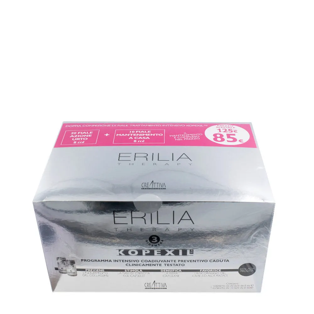 Creattiva Erilia Kopexil Cofanetto Fiale Anticaduta 20x8ml + 10x8ml - Intensivbehandlung gegen Haarausfall