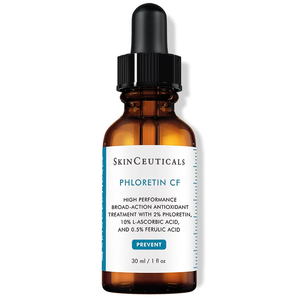 SkinCeuticals PHLORETIN CF, antioxidativ wirkendes Vitamin C Serum + SkinCeuticals Duo C E Feru+ HB5 T2 (2x 4 ml) GRATIS