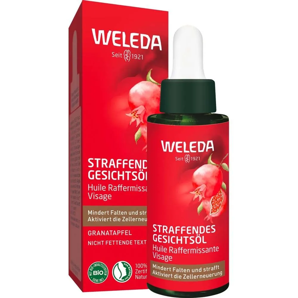 Weleda Straffendes Gesichtsöl Granatapfel - mindert Linien und Falten und strafft und nährt intensiv