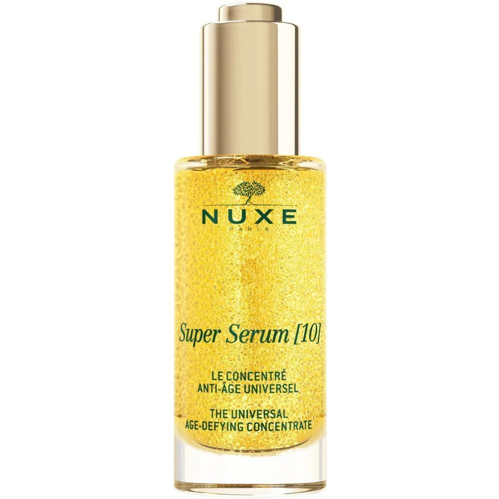 NUXE Super Serum universelles Anti Aging Serum gegen Falten und Pigmentflecken + Mini Nuxuriance Ultra Tagescreme AH 15 ml GRATIS