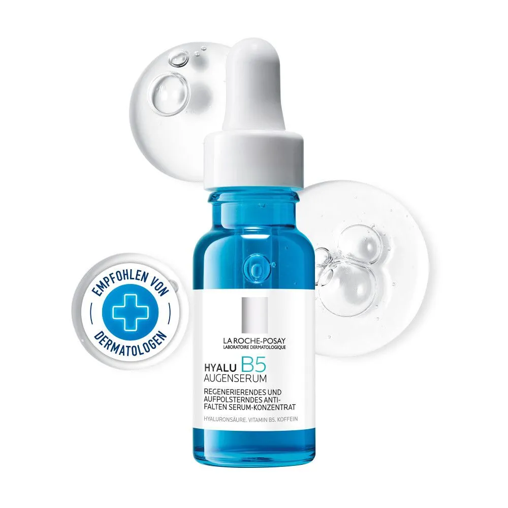 La Roche Posay Hyalu B5 Augenserum: Regenerierendes und aufpolsterndes Anti-Aging Serum für empfindliche Augen mit Anti-Augenringe Wirkstoffkomplex