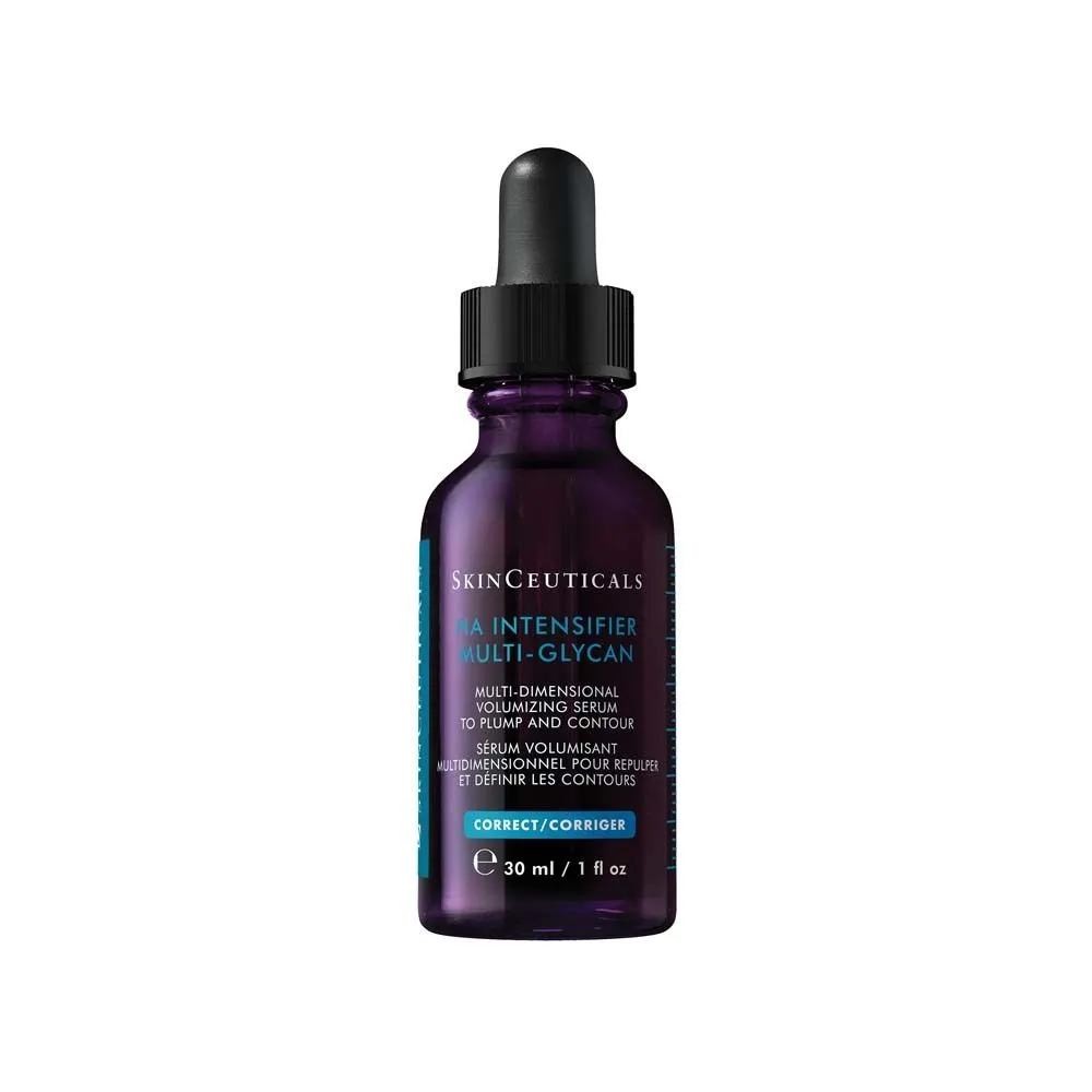 SkinCeuticals HA Intensifier Multi-Glycan: Multidimensionales Volumen-Serum mit Hyaluronsäure strafft die Haut und glättet sichtbar Falten bis zu 24% + SkinCeuticals Duo C E Feru+ HB5 T2 (2x 4 ml) GRATIS