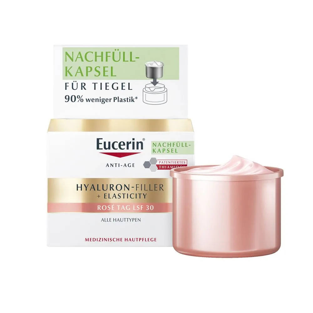 Eucerin® Hyaluron-Filler + Elasticity Rosé Tag LSF 30 Nachfüllkapsel