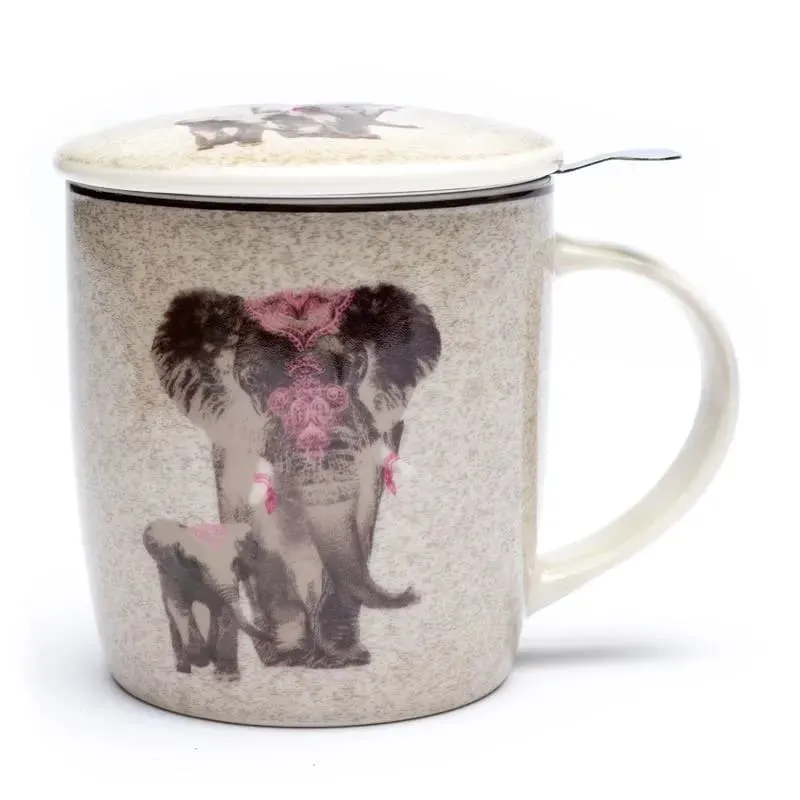 Elephant - Teetasse mit Sieb und Deckel