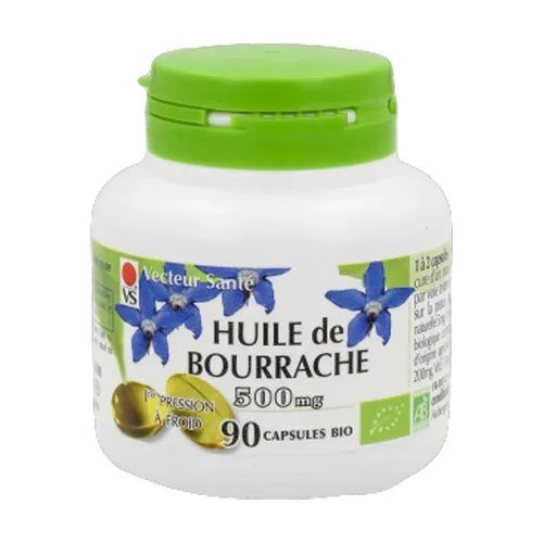 Vecteur Sante Borretschöl 500 mg Bio