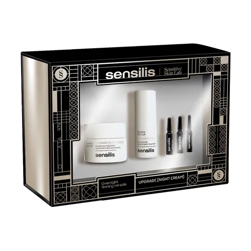 Sensilis Pack Upgrade Nachtcreme 50 ml + Augenkontur 15 ml + 3 Ampullen