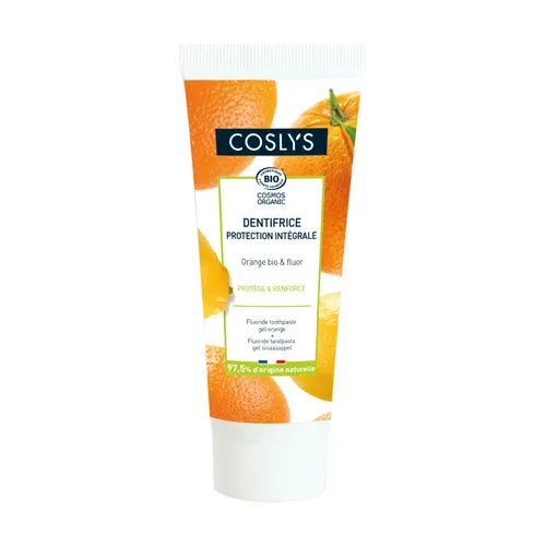 Coslys Vollschutzzahnpasta - Orange und Fluorid