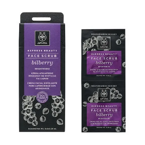 Apivita Express Gold Radiance Peelingcreme mit Blaubeeren