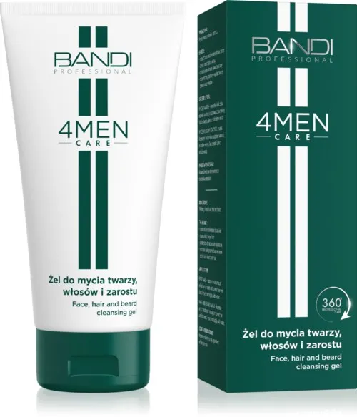Bandi 4MEN Care Face, hair and beard cleansing gel 150 ml
