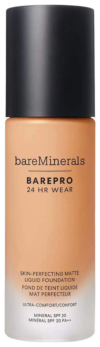 BAREPRO 24HR Wear Skin-Perfecting Matte Liquid Foundation Mineral SPF 20 Med. 30 Warm