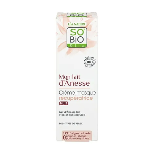 So'Bio Mon Lait d'Ânesse Night Recovering Crememaske
