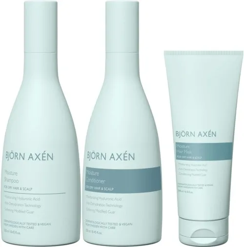 Björn Axen Moisture Hair Mask 200 ml & Shampoo 250 ml & Conditioner 250 ml
