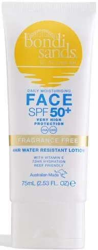 Bondi Sands SPF50+ Fragrance Free Daily Face Lotion 75 ml