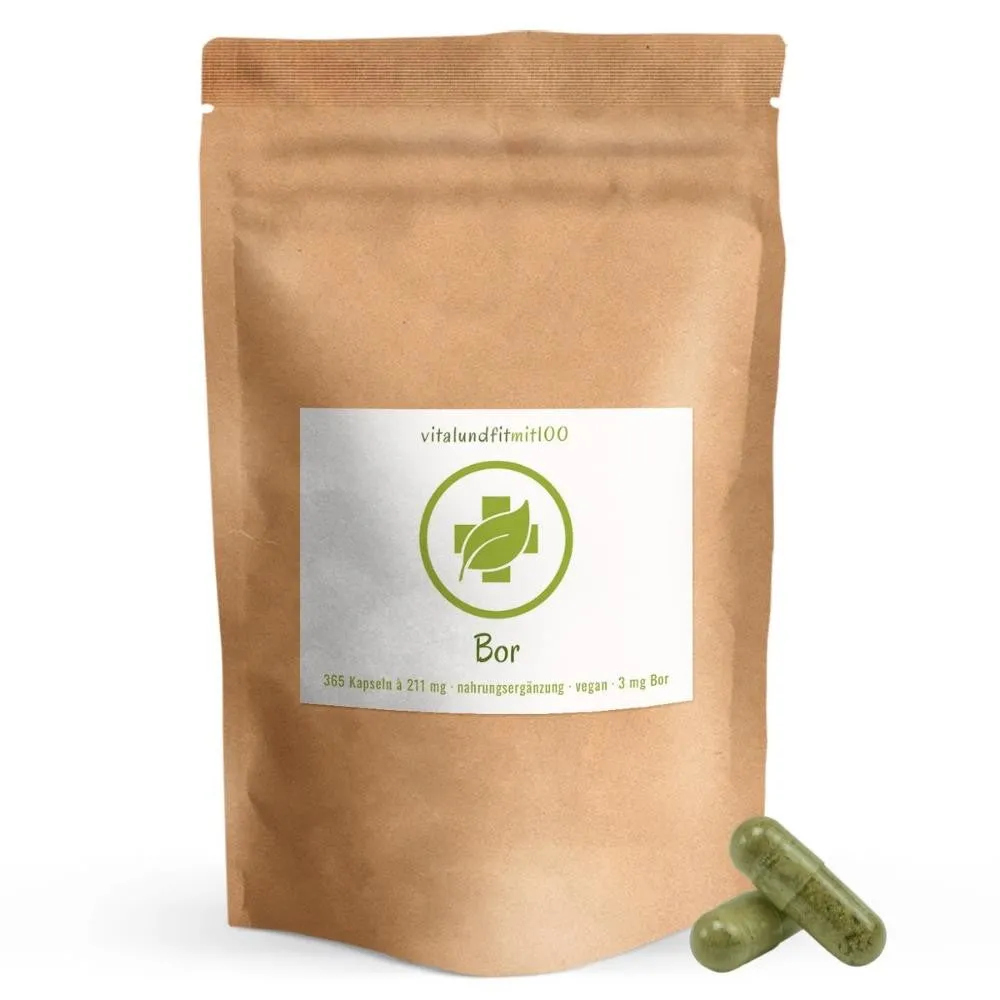 Bor Kapseln 365 Stück 3mg Vitalundfitmit100