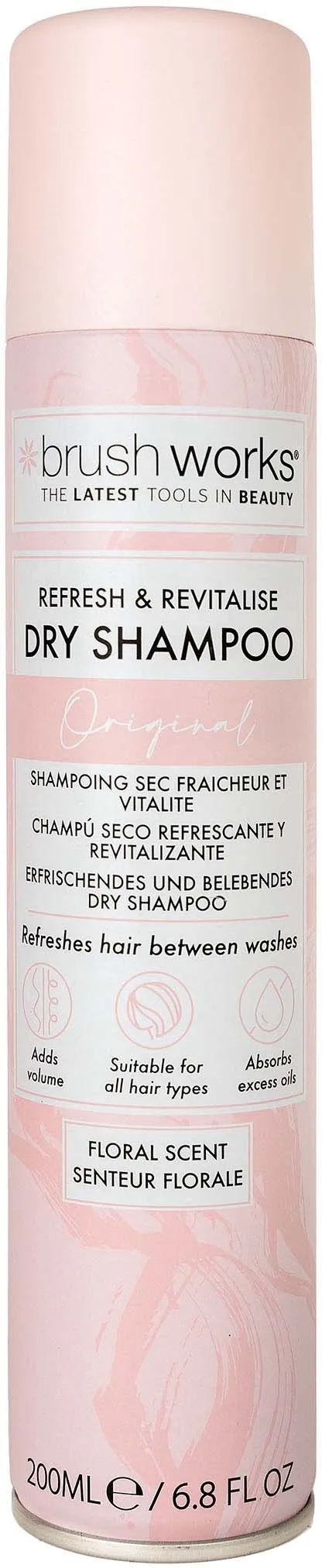 Brushworks Refresh & Revitalise Floral Dry Shampoo 200 ml