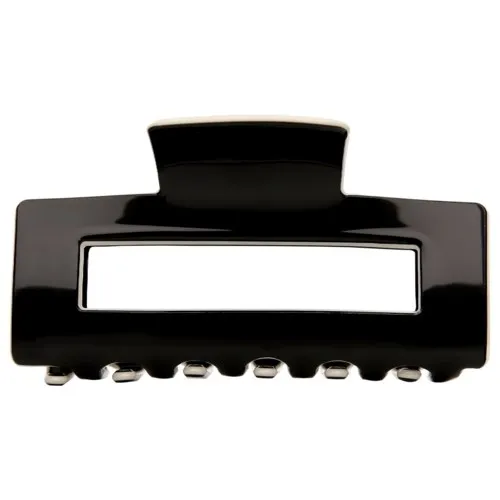 By Lyko Glossy Square Hair Clip Black Axrylic