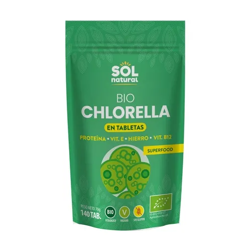 Sol Natural Chlorella in Bio-Tabletten