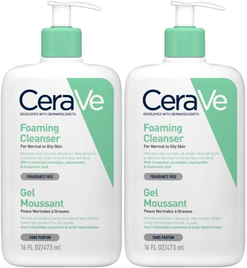 CeraVe Foaming Cleanser Duo 2x473 ml
