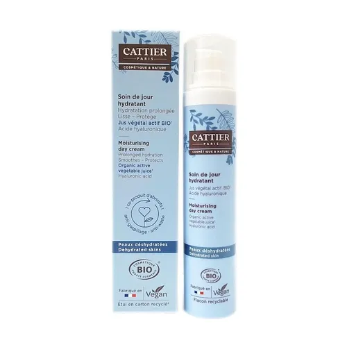 Cattier Feuchtigkeitsspendende Tagescreme für Gesicht, Hals und Dekolleté