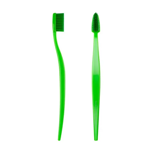 Berlin Biobrush Grüne Zahnbürste mit Aktivkohle - Mittelweiche Borsten Kids Line