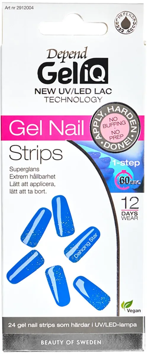 Depend Gel iQ Gel Nail Strips Dancing Star