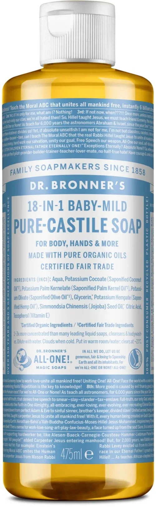 Dr. Bronner's Liquid Soap Baby-Mild 473 ml