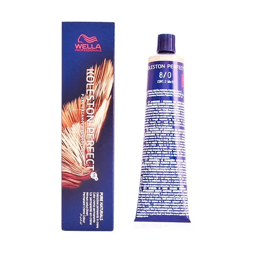 Wella Professsional Koleston perfektioniert mich + reine natürliche dauerhafte Haarfarbe 8/0