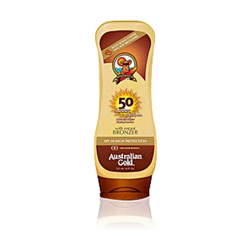 Australian Gold Sonnenschutz Spf50 Lotion mit Bronzer