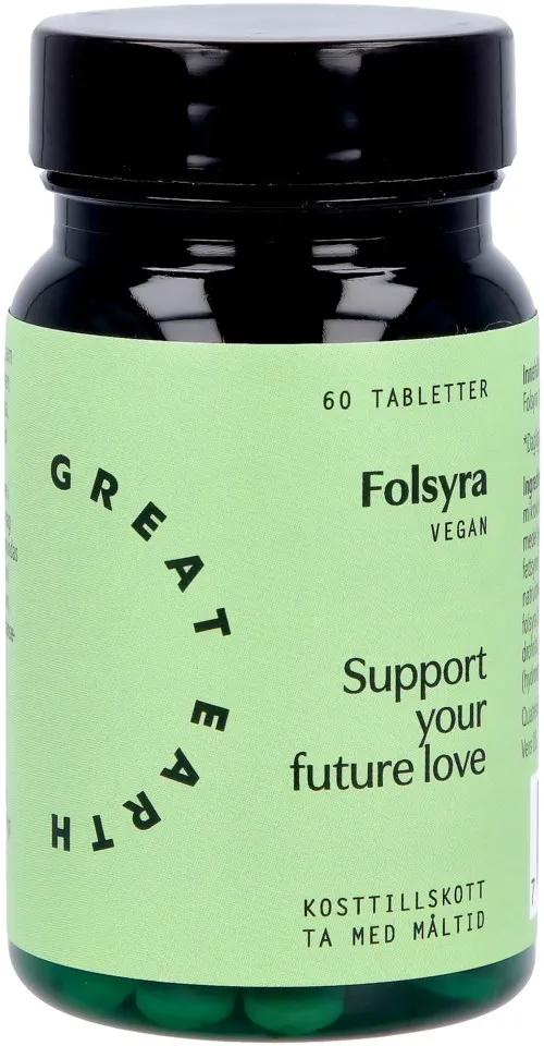 Great Earth Folsyra 400 mcg 60 tab