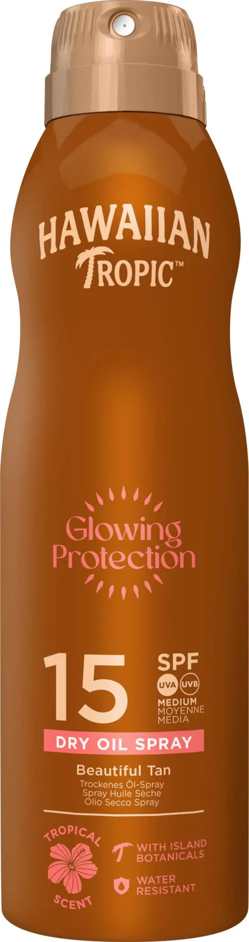 Hawaiian Tropic Glowing Protection Oil C-Spray SPF15 15 SPF