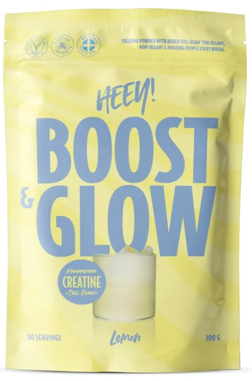Heey! Creatine Boost & Glow Creatine + Coll-egan® Lemon 300 g