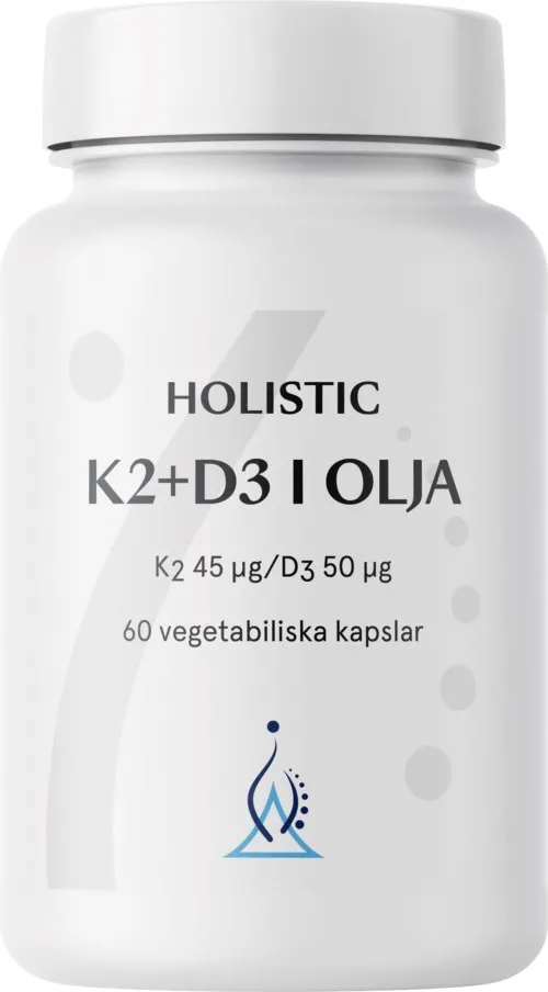 Holistic K2+D3 i olja 60 vegetabiliska mjuka kapslar 60 St.