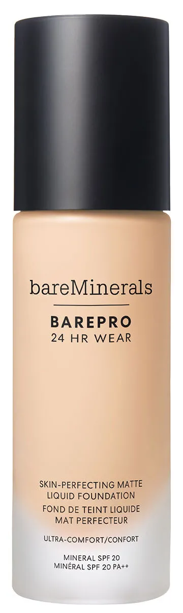 BAREPRO 24HR Wear Skin-Perfecting Matte Liquid Foundation Mineral SPF 20 Fair 10 Warm