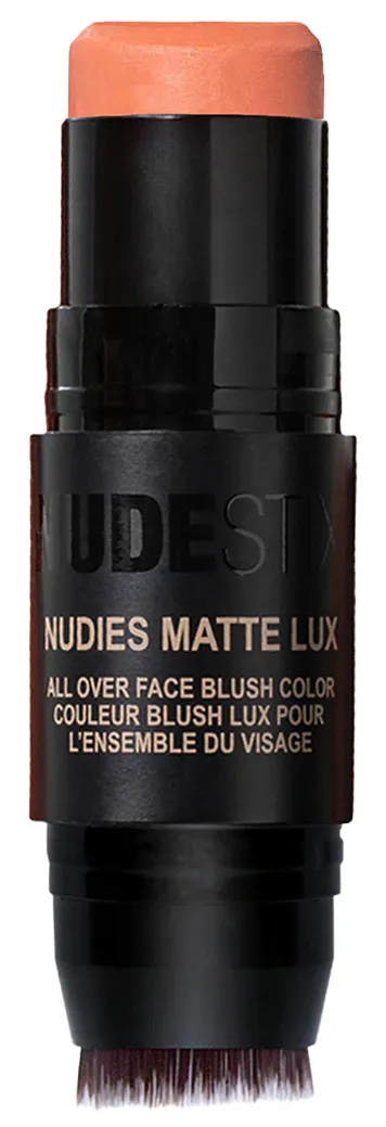 Nudies Matte Lux All Over Face Blush Color Pretty Peachy