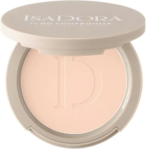 IsaDora The No Compromise Matte Longwear Powder 61 Cool Ivory