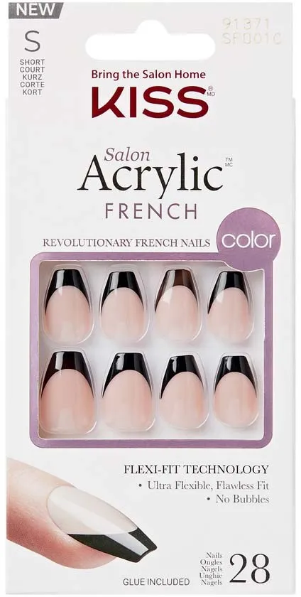 Kiss Acrylic French Color Flame