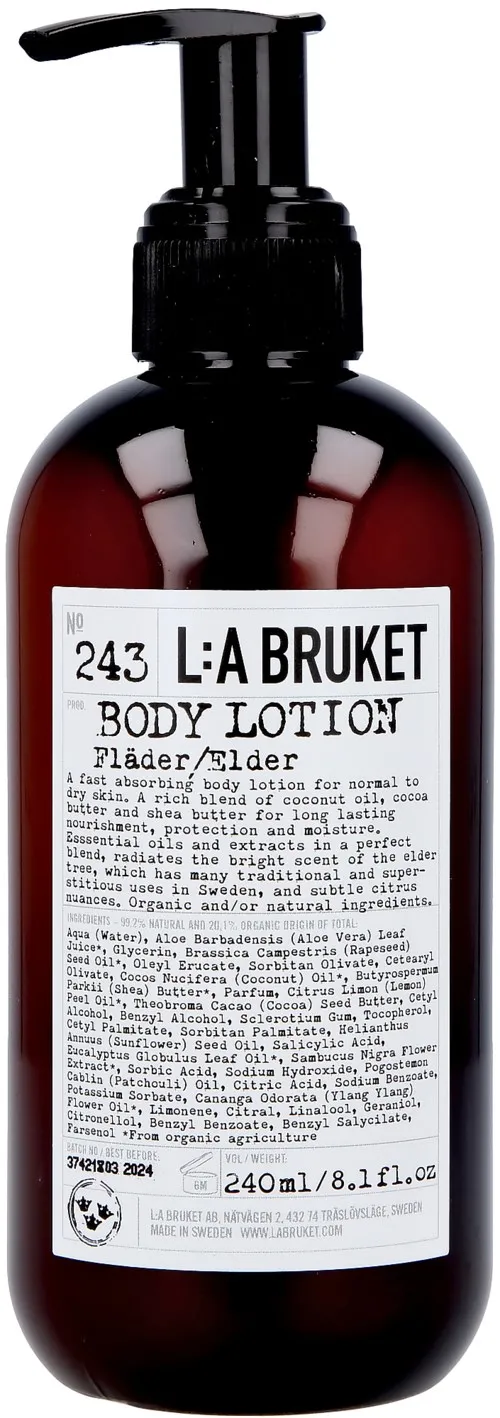L:a Bruket Body Lotion Elder 240 ml