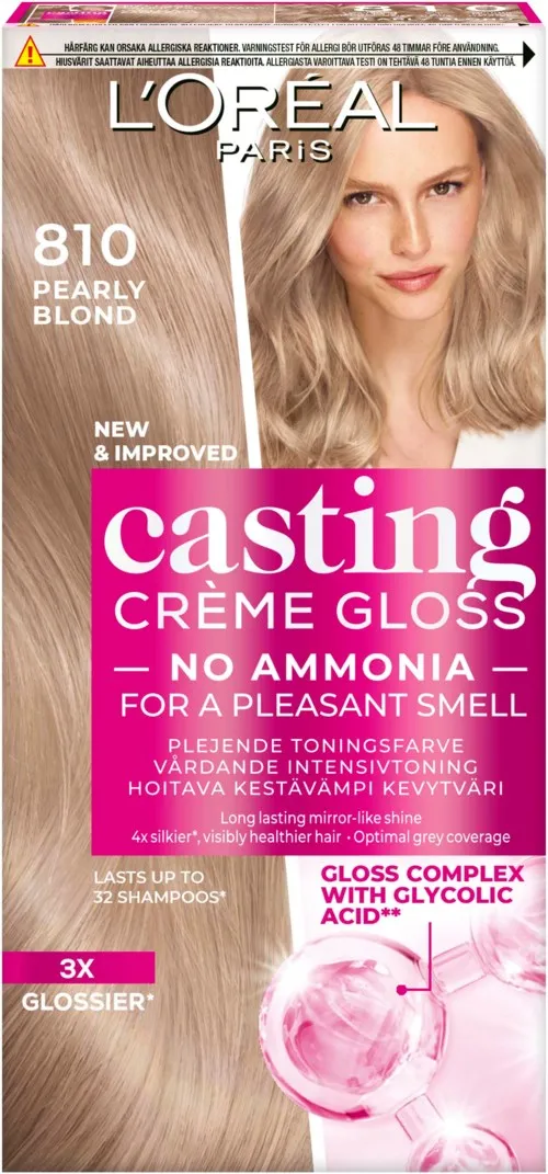 L'Oréal Paris Casting Crème Gloss Semi-permanent Coloration 810 Satin Blonde