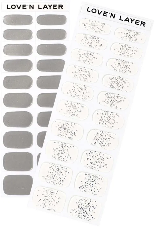 Love'n Layer Mix Metallic & Sparkle Silver