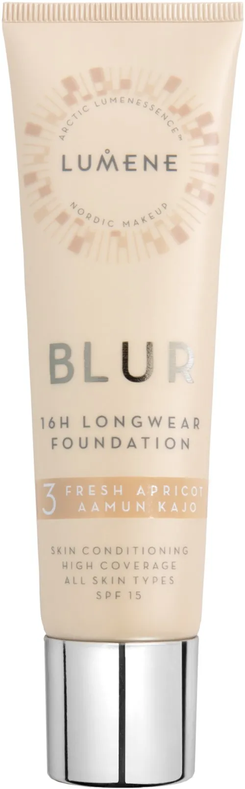 Lumene Blur 16H Longwear Foundation 3 Fresh Apricot