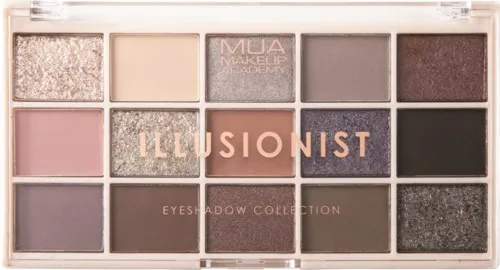 MUA Makeup Academy Eyeshadow Palette 15 Shades Illusionist