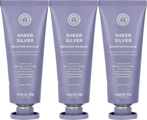 maria nila Sheer Silver Booster Masque 50 ml x 3