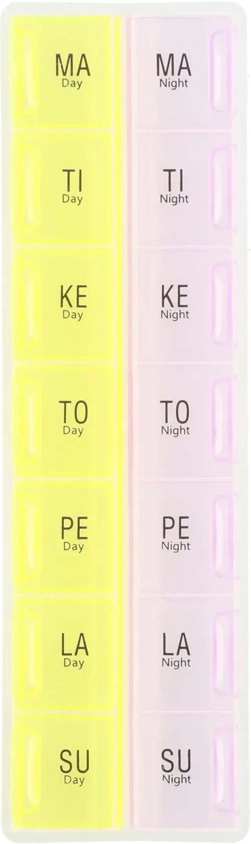 Mineas Pill Box For 7 Days Morning/Evening